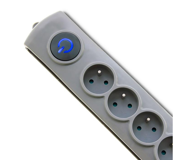 QOLTEC Quick Switch | 8 gniazd | 3m | szara 50168 - 462013 - zdjęcie 2